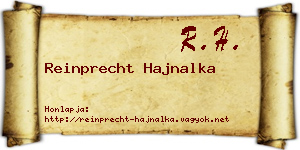 Reinprecht Hajnalka névjegykártya