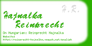 hajnalka reinprecht business card